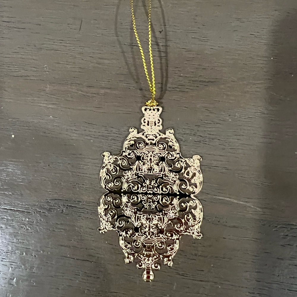 Colonial Williamsburg Foundation 18K Gold Finished Christmas Ornament